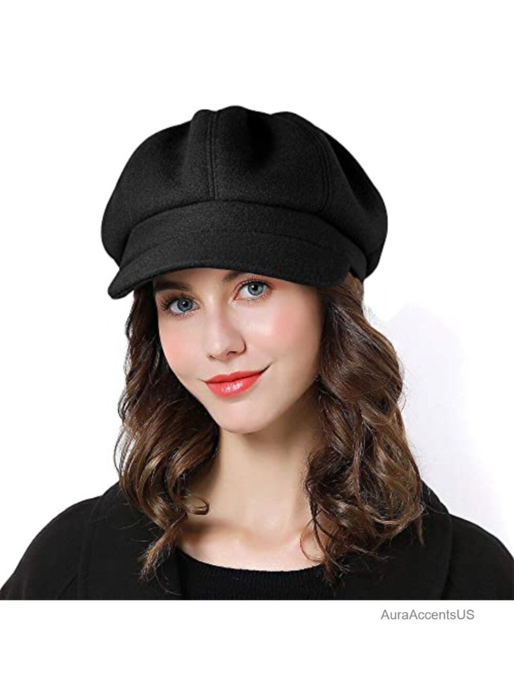 Women Beret Hat Newsboy Cap 70% Acrylic 30% Wool Classic Winter